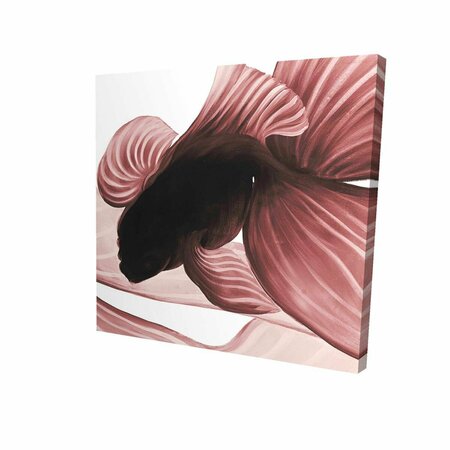 FONDO 32 x 32 in. Two Red Betta-Print on Canvas FO2790560